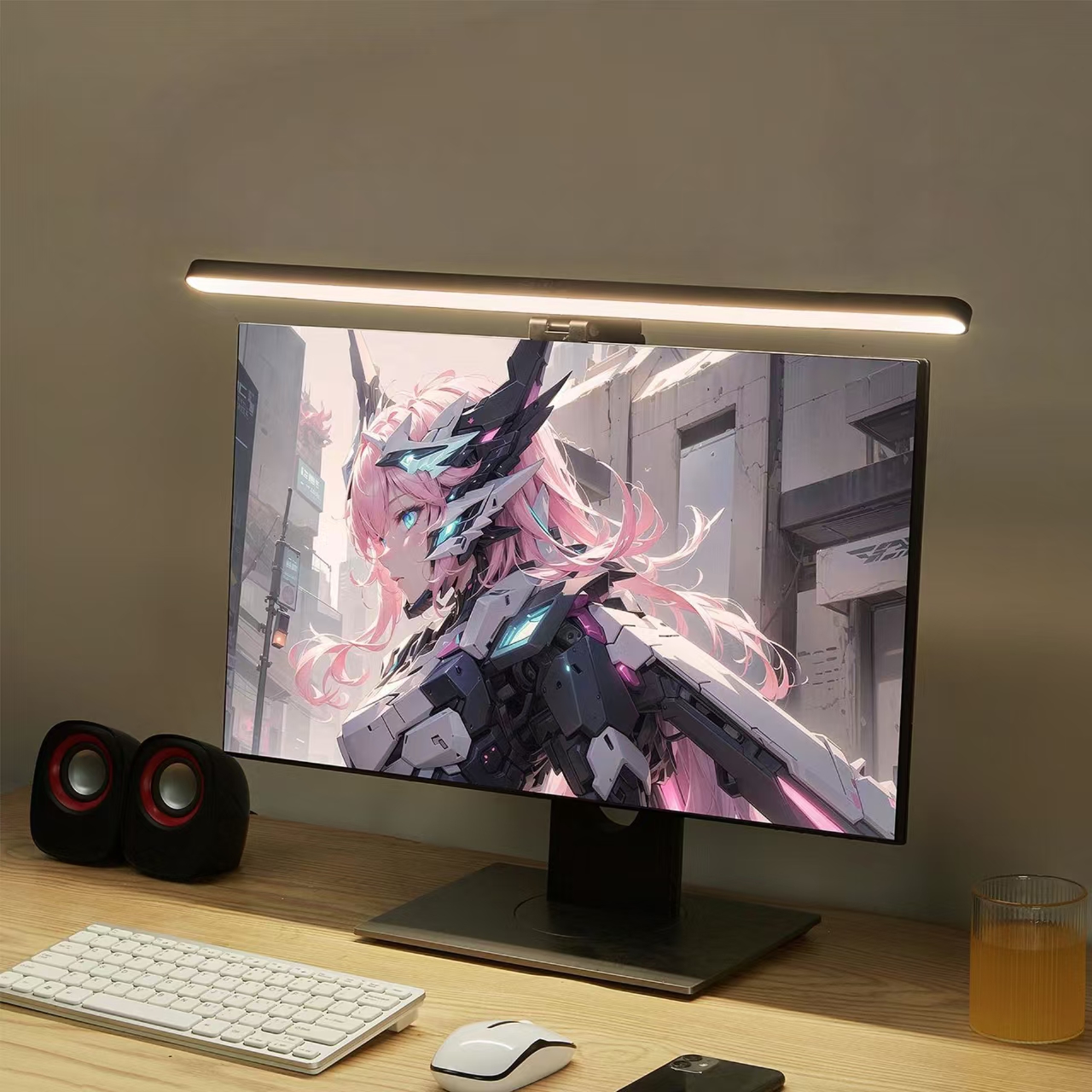 Gaming Accessories Bedroom - LED Monitor Light Hanging Desk Lamp