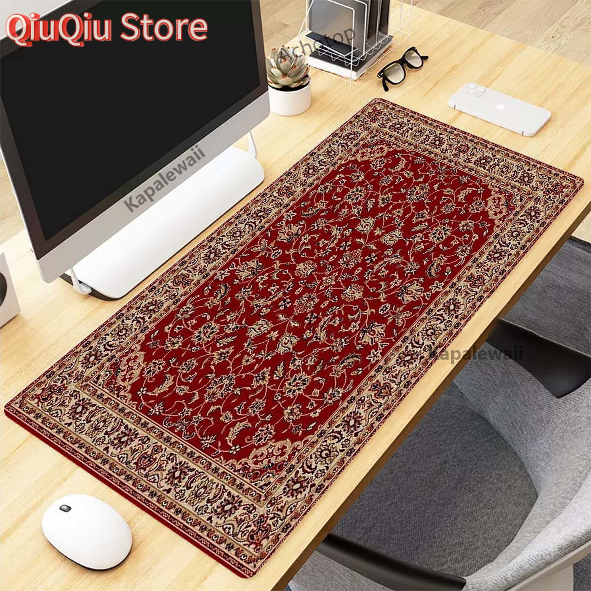 Gaming Accessories Retro - Persian Carpet Mysterious Retro Mouse Pad