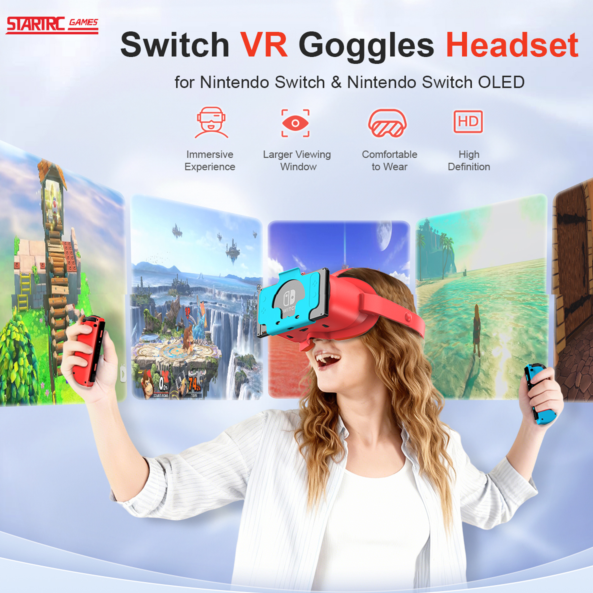 Gaming Kit Accessories Nintendo Switch - VR Headset for Nintendo Switch &