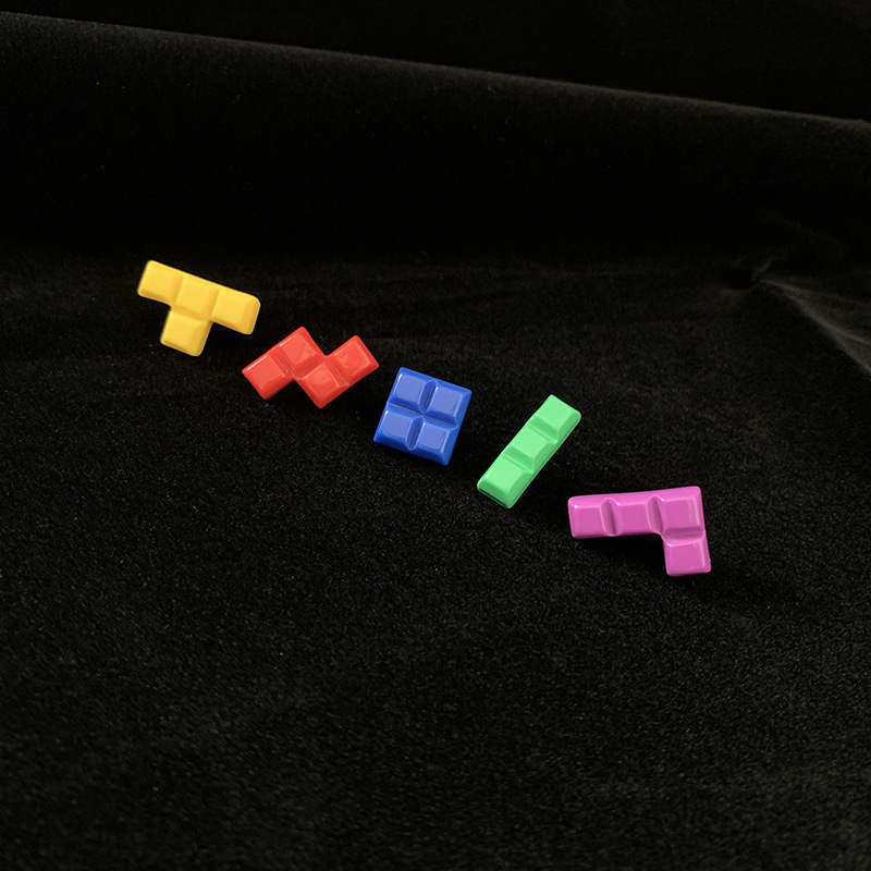 Tetris Block Resin Pins Retro  - огляд і ціна Gaming Accessories Retro