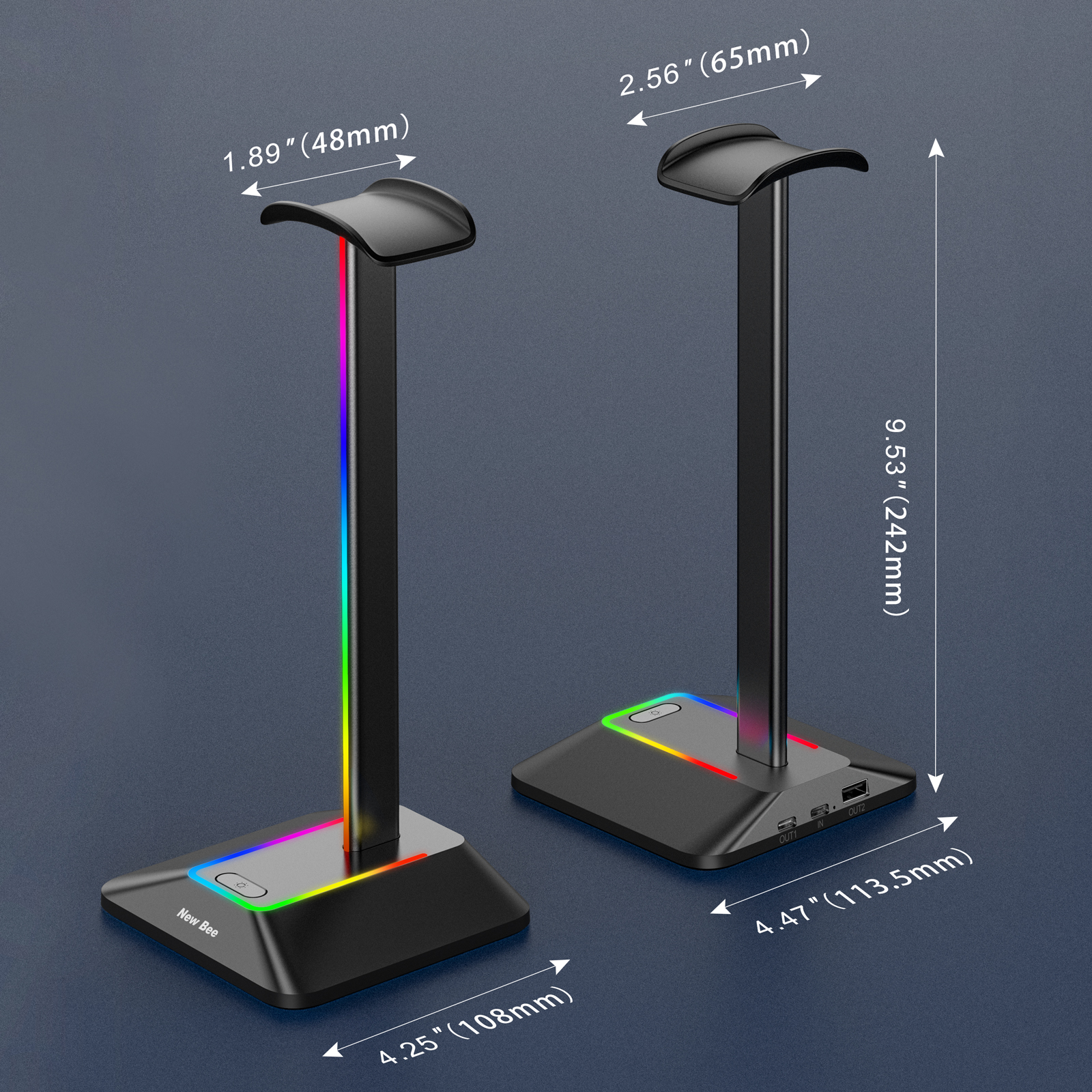 New Bee Z8 RGB Headphones Stan - огляд і ціна Gaming Set Accessories