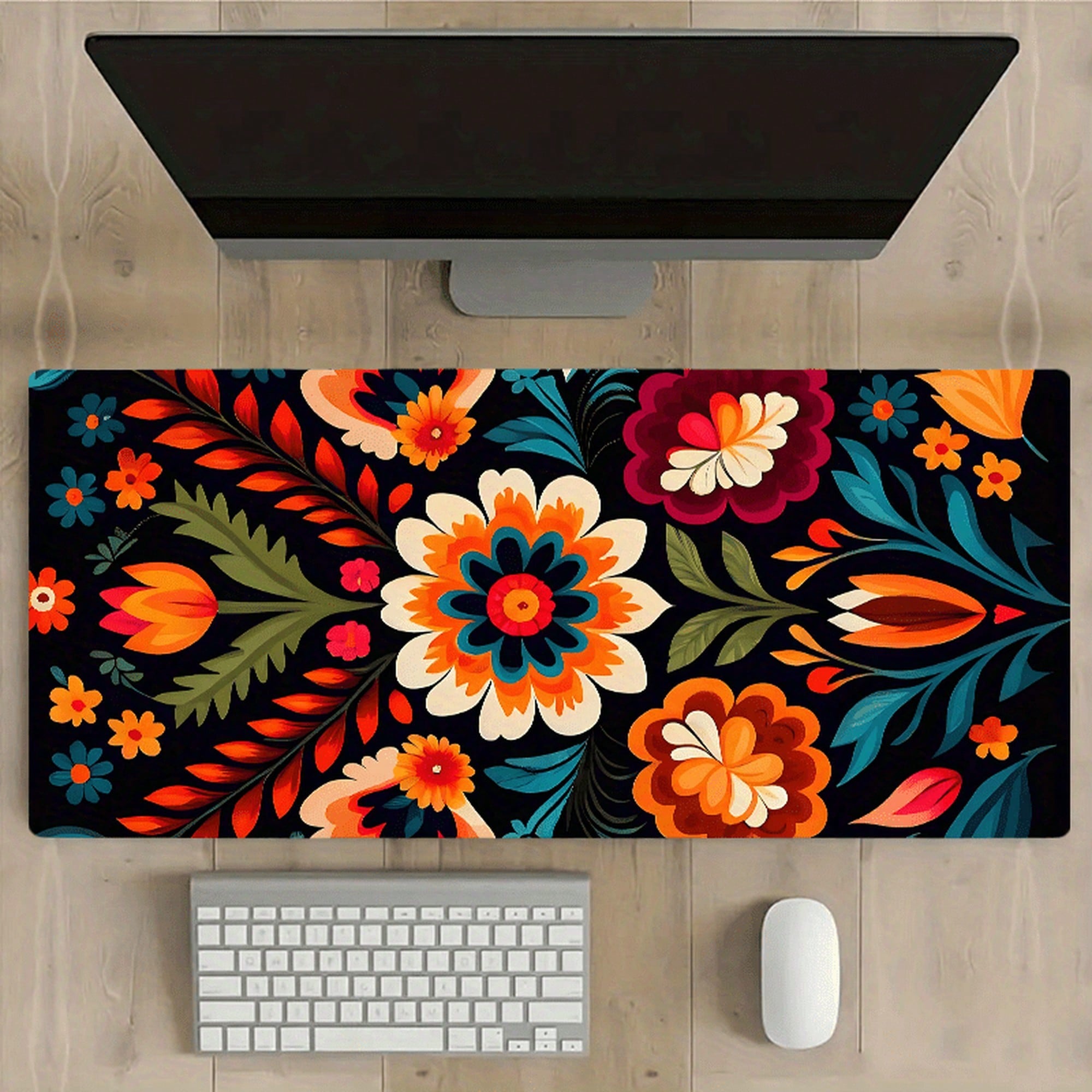 Floral Bohemian Style Desk Mat - огляд і ціна Gaming Accessories Organizer