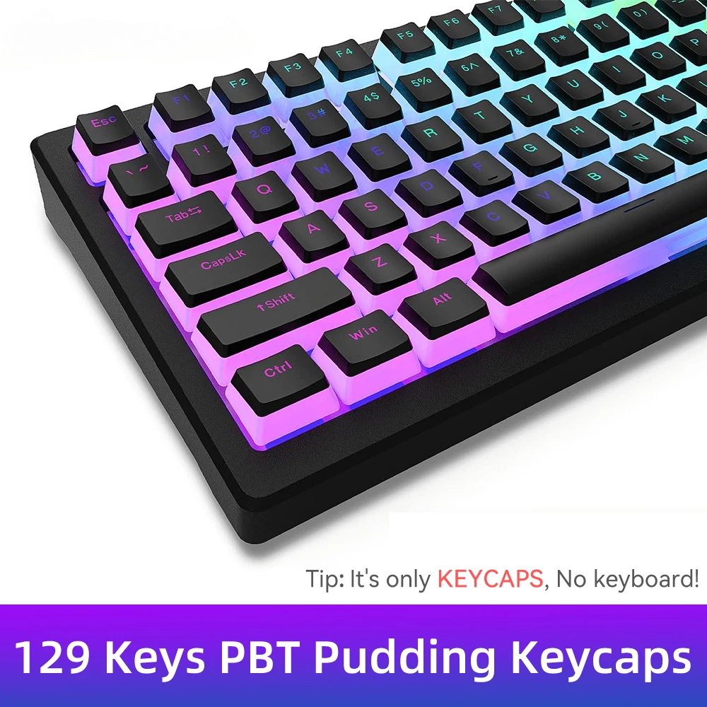 New Pudding PBT Keycaps 129 Ke - огляд і ціна Gaming Accessories Razer