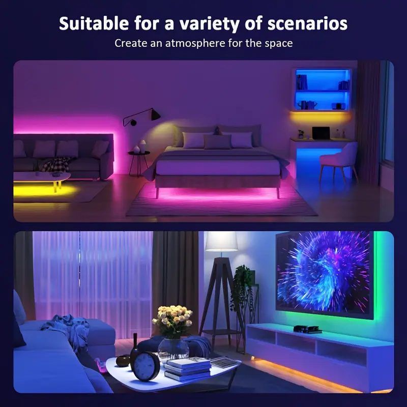 5V USB RGB Led Strip Lights Bl - огляд і ціна Gaming Accessories Bedroom