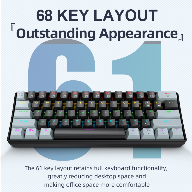 APAYADO K61 Mini Mechanical Ke - огляд і ціна Gaming Accessories Razer