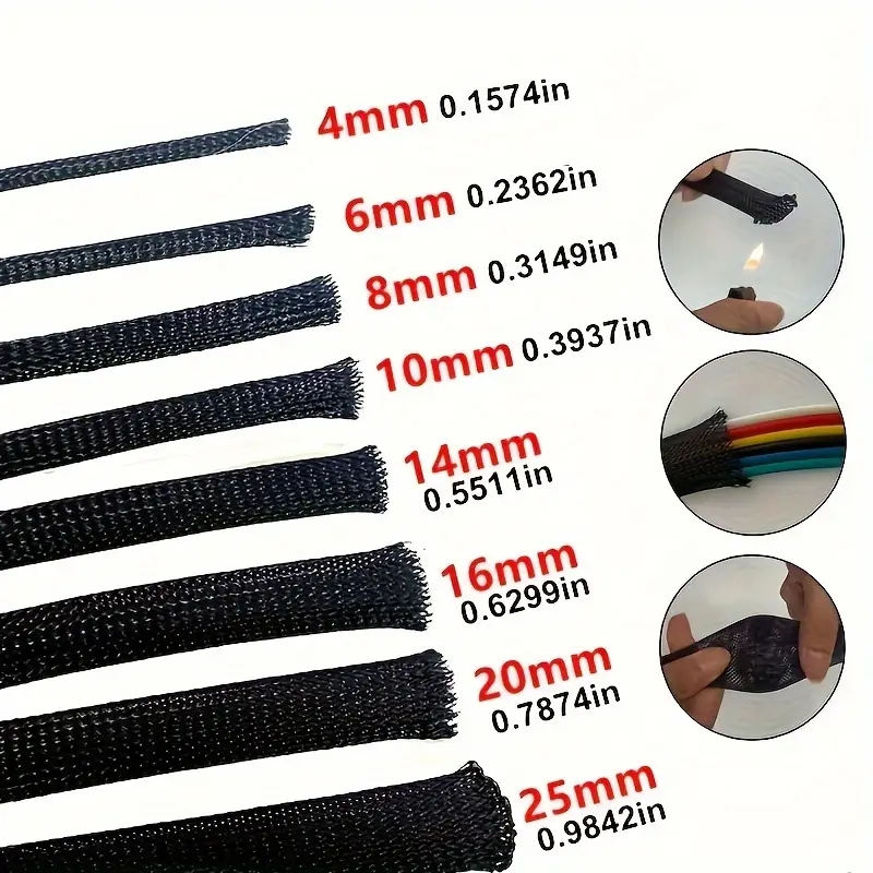 10m /32.8 Feet Pet Expandable  - огляд і ціна Cable Sleeve Braided