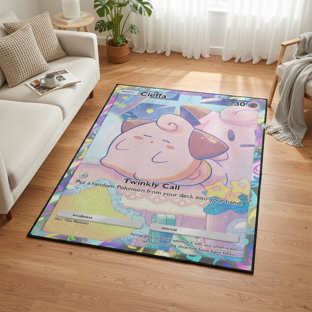 Pokemon Cleffa Anime Rug Kawai - огляд і ціна Gaming Accessories For Room