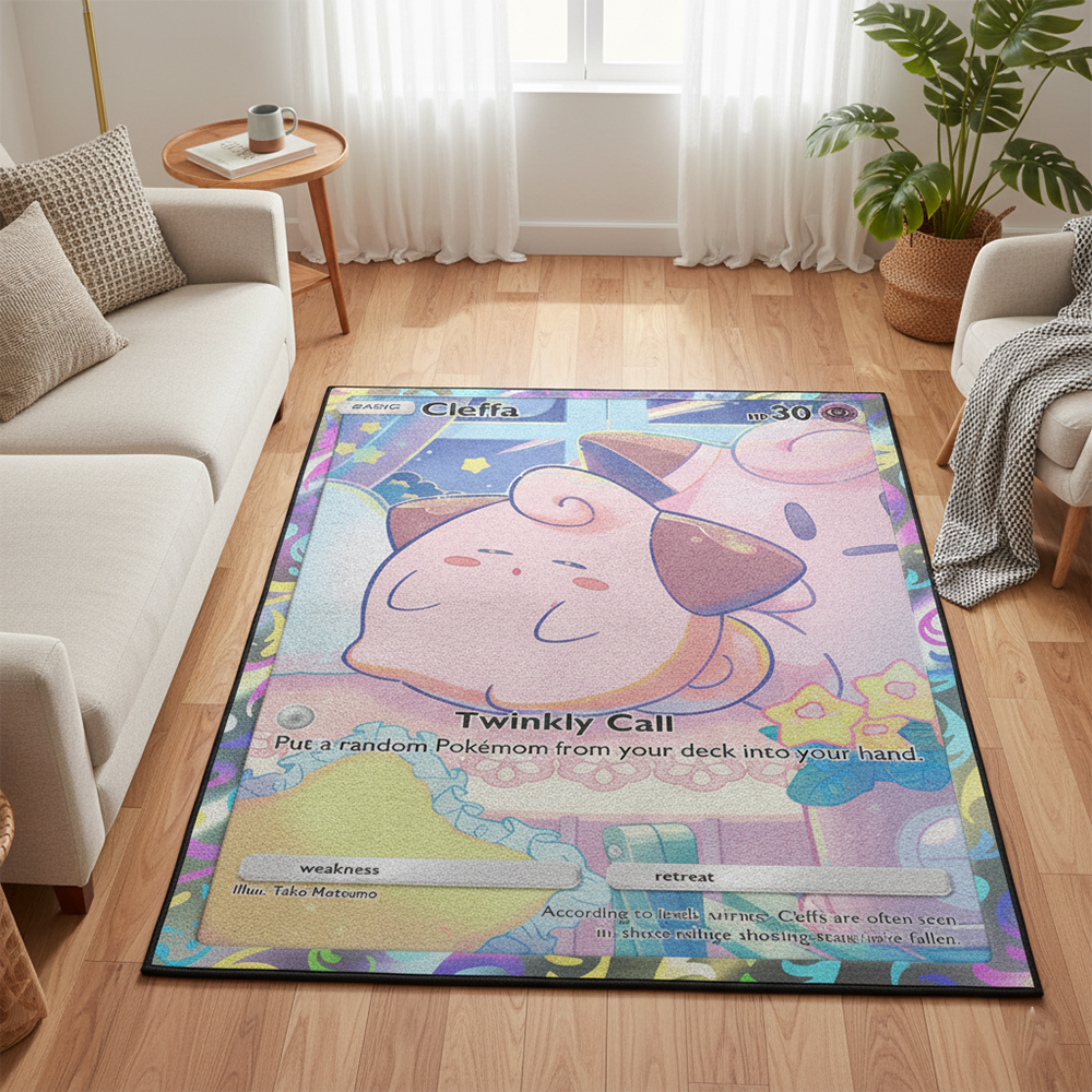 Pokemon Cleffa Anime Rug Kawai - огляд і ціна Gaming Accessories For Room