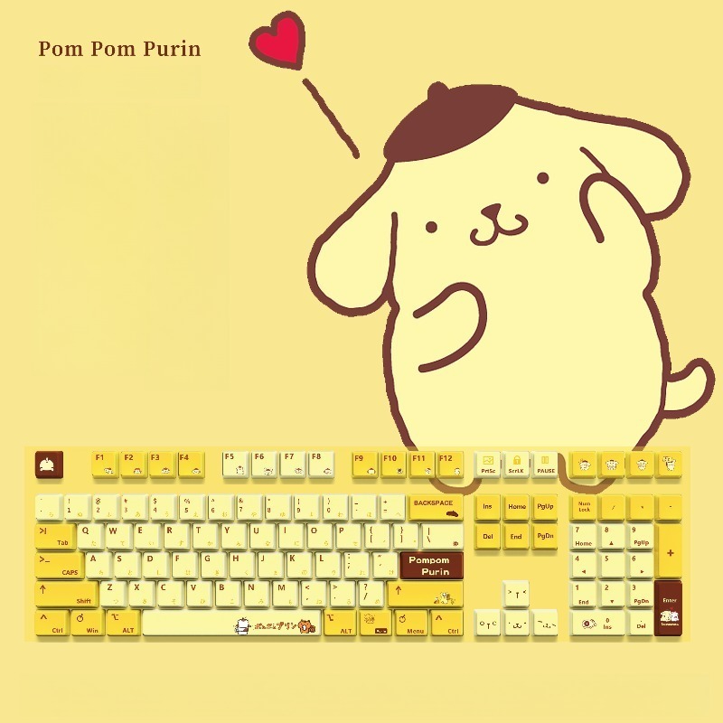 PomPomPurin Keycap Set for Gam - огляд і ціна Gaming Set Accessories