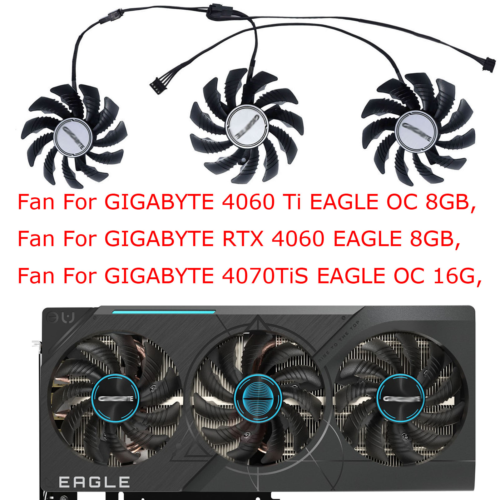GPU Video Cards Fan,For GIGABY - огляд і ціна Gaming Set Accessories