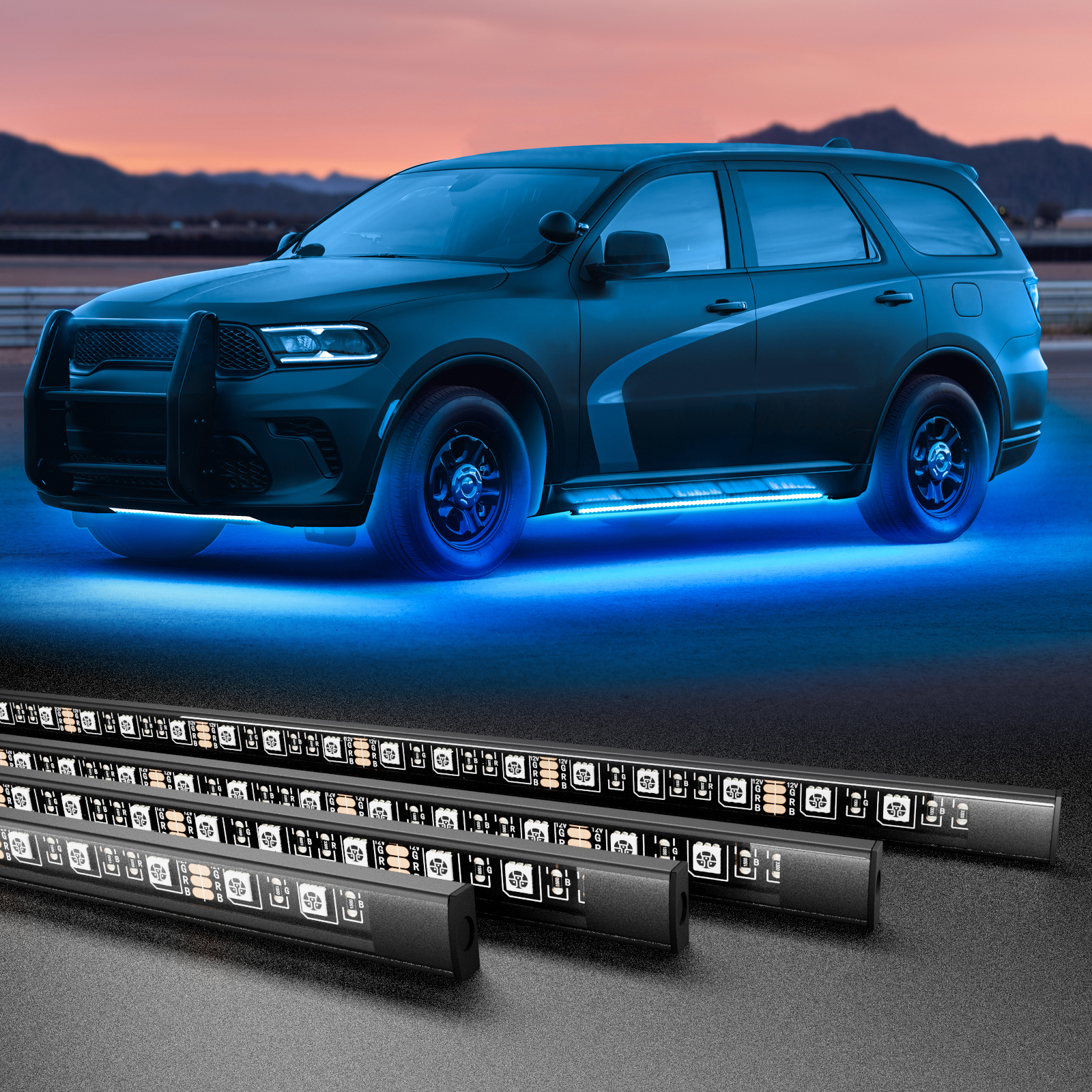 RGB Car Underglow Strip Lights - огляд і ціна Rgb Hub Sync