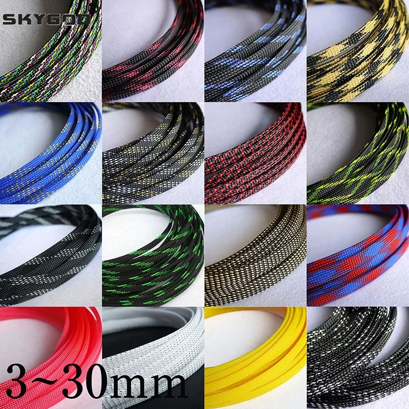 5M New Tight High Density PET  - огляд і ціна Cable Sleeve Braided