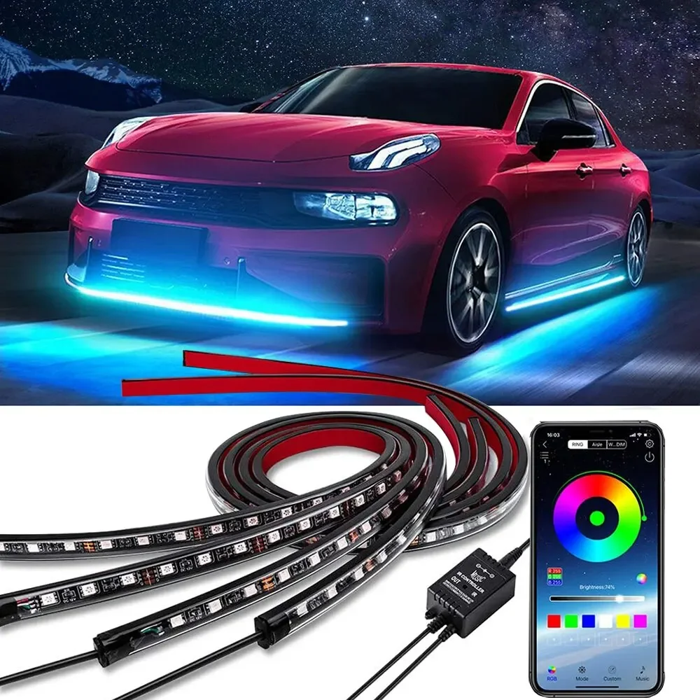 Neon LED RGB Car Underglow Bot - огляд і ціна Rgb Hub Sync