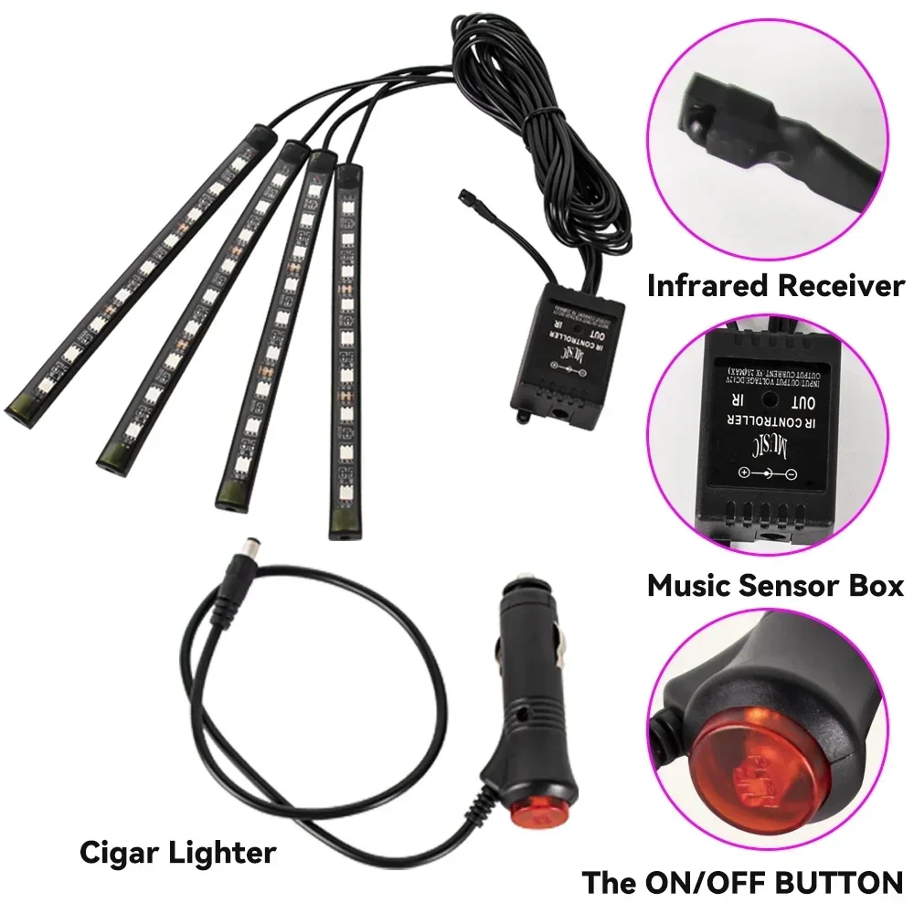 Neon LED RGB Car Underglow Bot - огляд і ціна Rgb Hub Sync