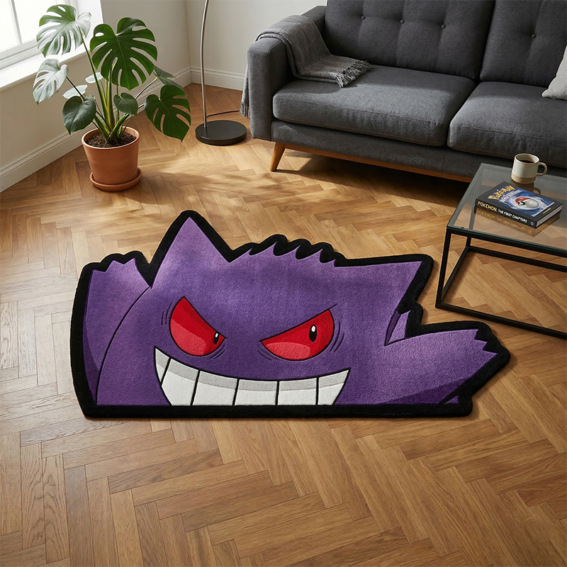 Pokemon Gengar Rug Cute Purple - огляд і ціна Gaming Accessories Bedroom