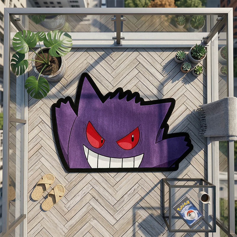 Pokemon Gengar Rug Cute Purple - огляд і ціна Gaming Accessories Bedroom