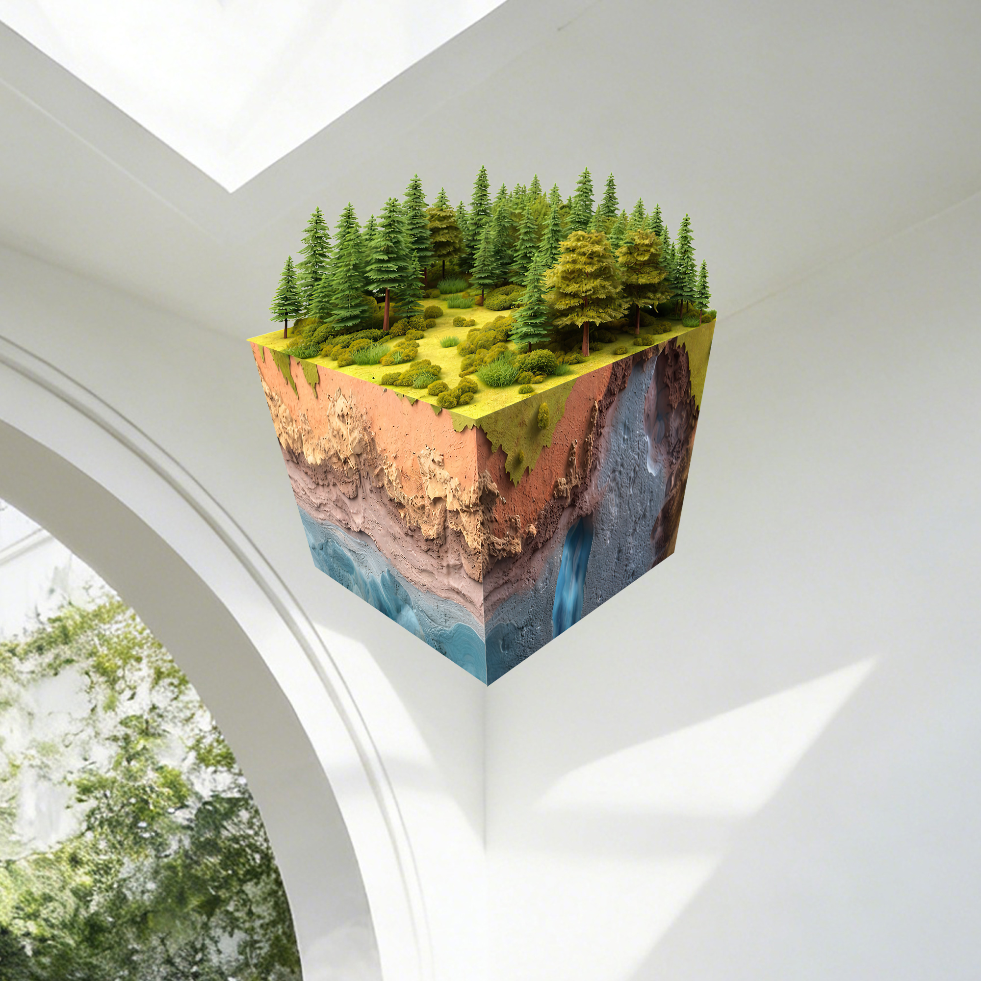 Realistic 3D Grass Cube Wall D - огляд і ціна Gaming Accessories Bedroom