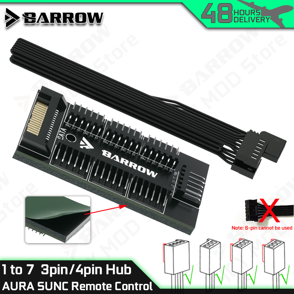 Barrow 7-Port Fan Controllers  - огляд і ціна Rgb Hub Sync