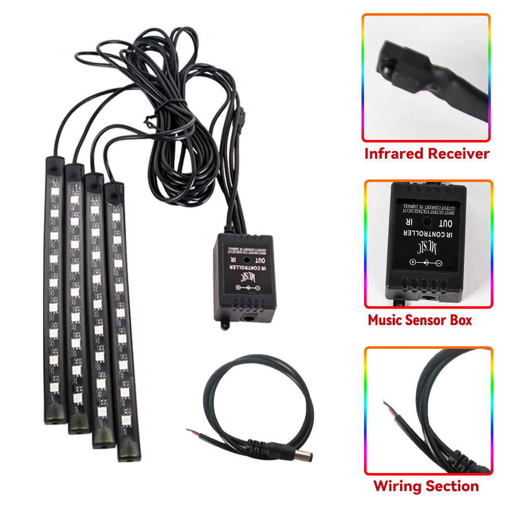 LED Motorcycle Car Atmosphere  - огляд і ціна Rgb Hub Sync