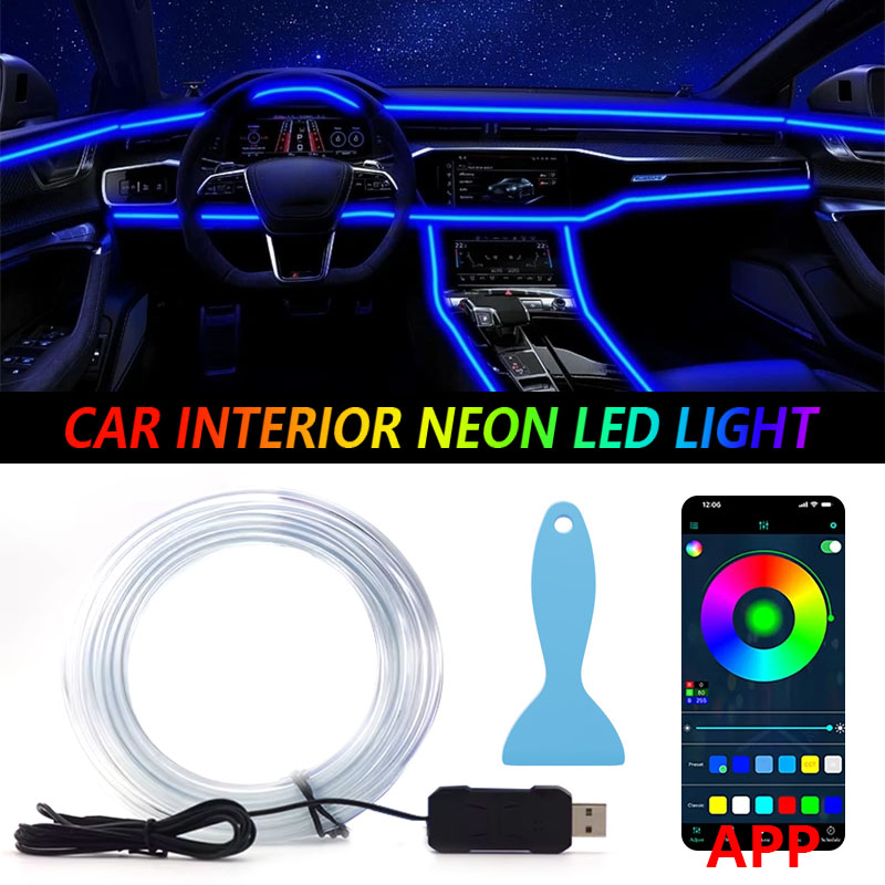 Car RGB Ambient LED Light Stri - огляд і ціна Rgb Hub Sync