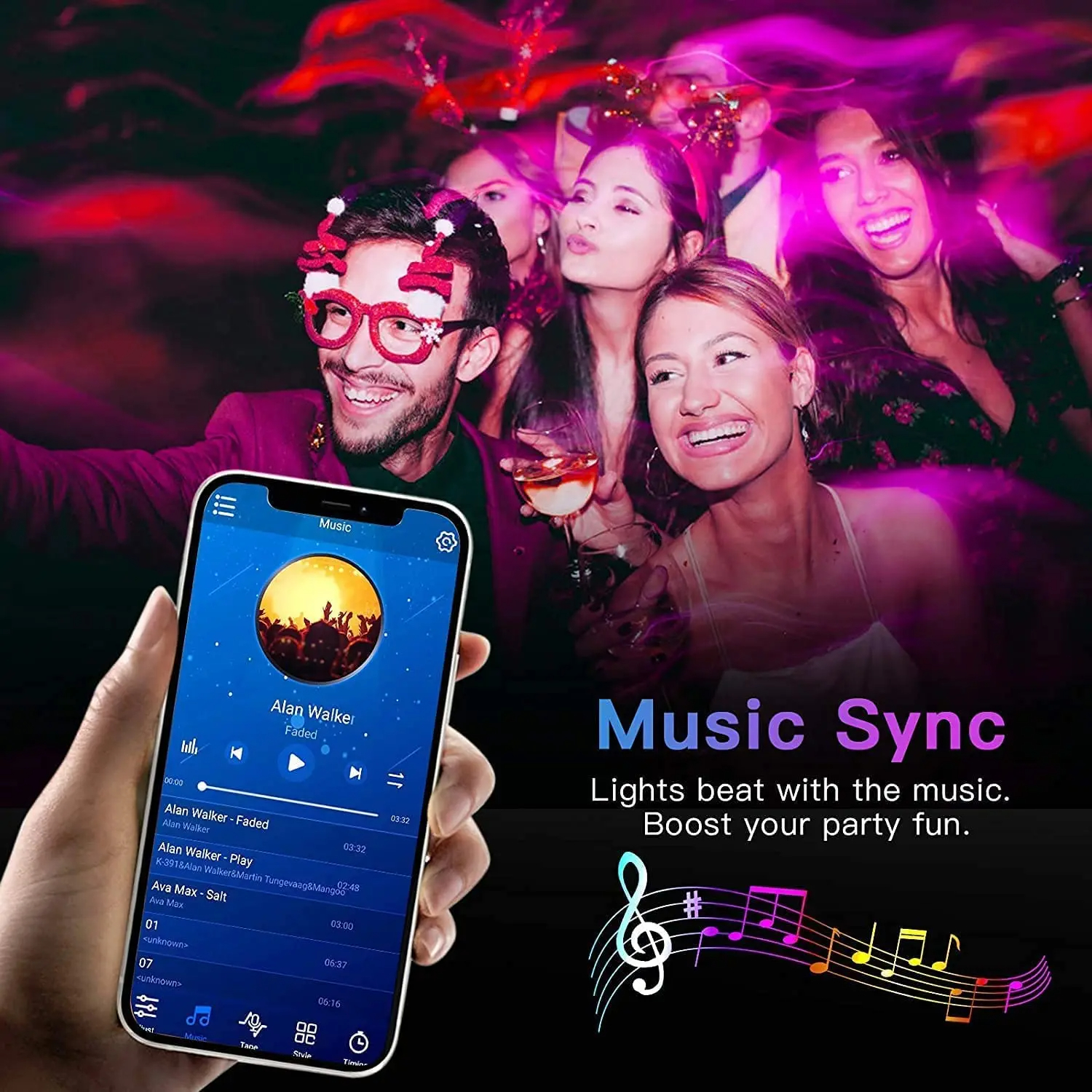 Bluetooth LED Lights Strip 505 - огляд і ціна Rgb Hub Sync