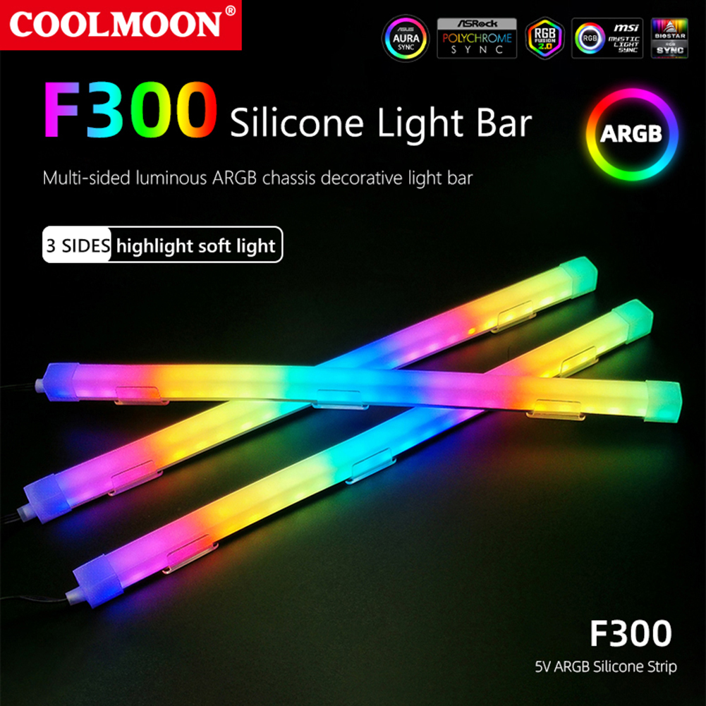 1/2PCS COOLMOON 30cm Aluminum  - огляд і ціна Rgb Hub Sync