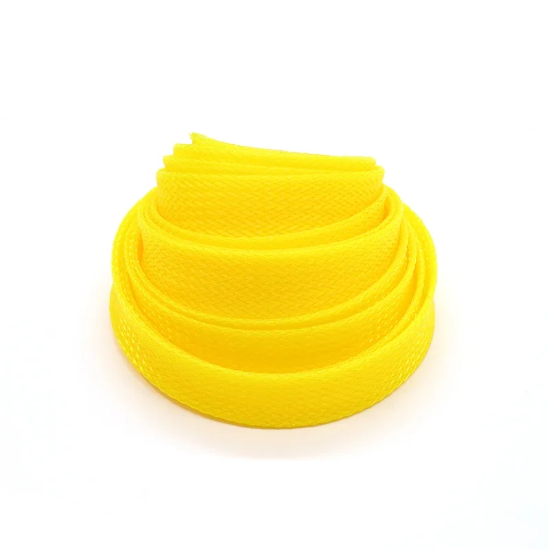 1~50m Yellow PET Braid Sleeve  - огляд і ціна Cable Sleeve Braided