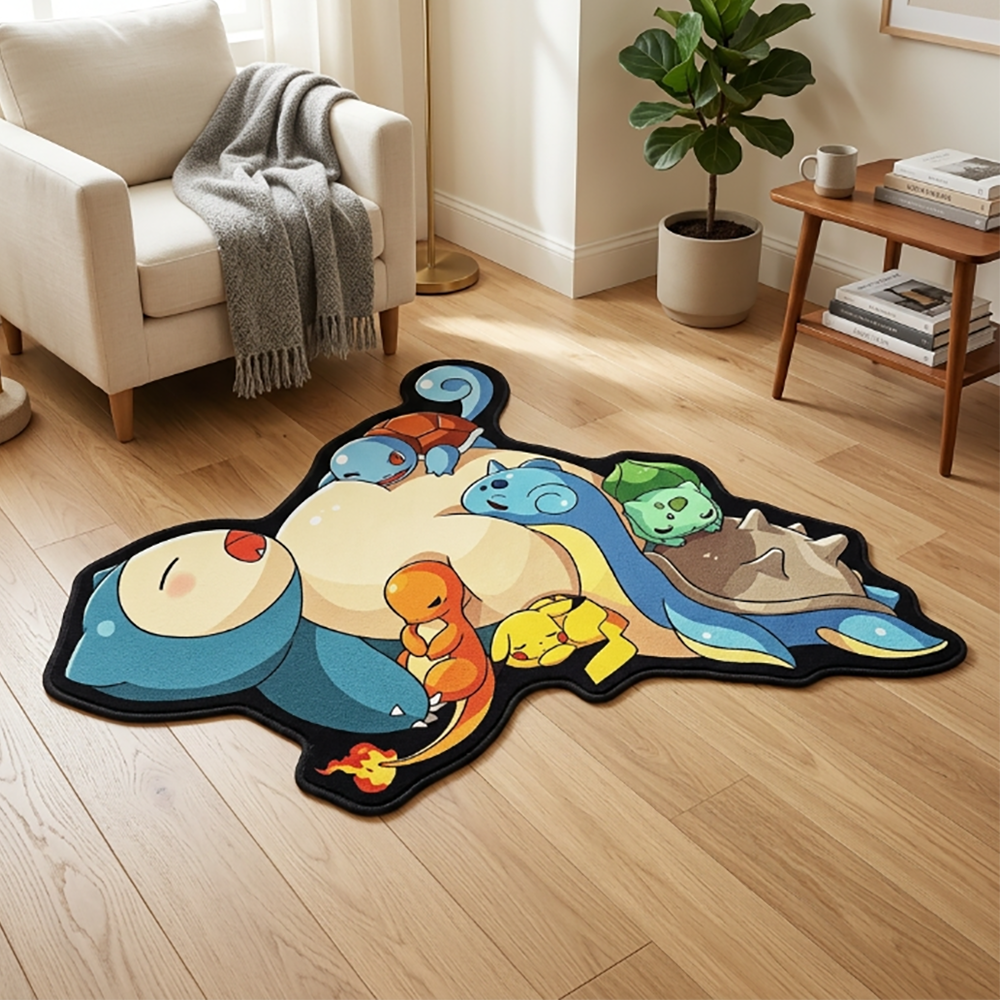 Cute Pokemon Floor Mat Snorlax - огляд і ціна Gaming Accessories For Room
