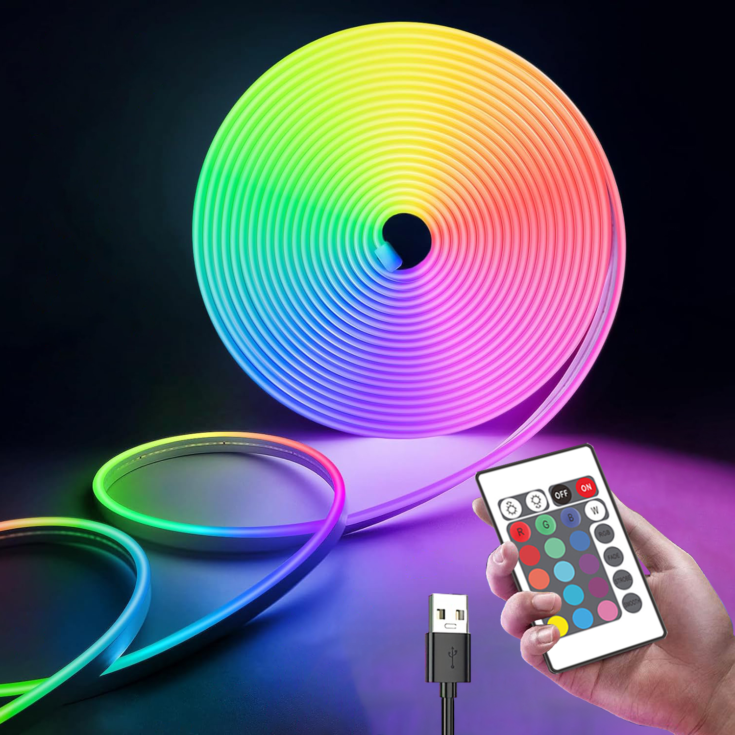 RGB Led Strip Lights USB 5V Wa - огляд і ціна Gaming Accessories Bedroom