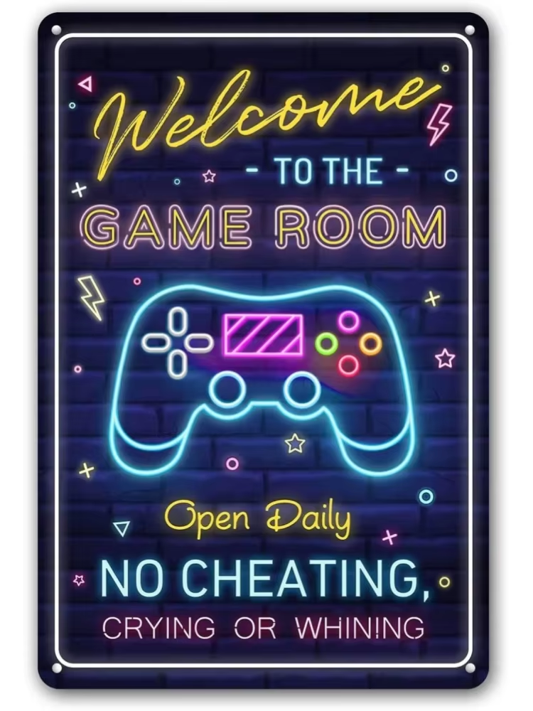 Man Cave Decor Welcome To The  - огляд і ціна Gaming Accessories Retro