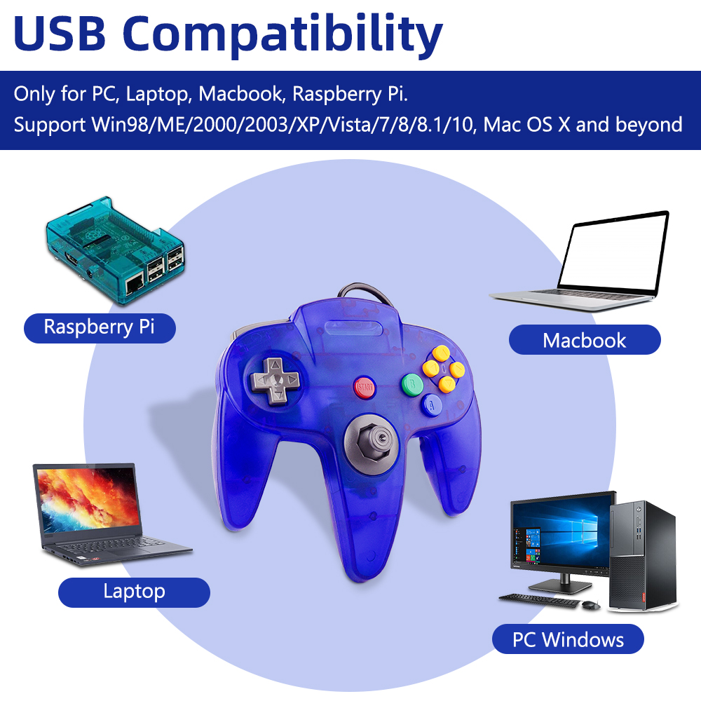 N64 Controller Classic USB Wir - огляд і ціна Gaming Accessories Retro