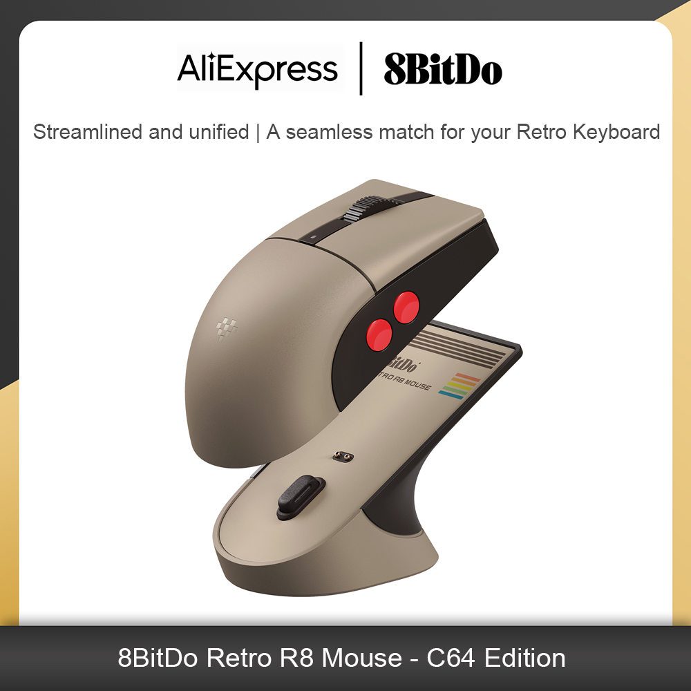 8Bitdo Retro R8 Mouse with Cha - огляд і ціна Gaming Accessories Retro