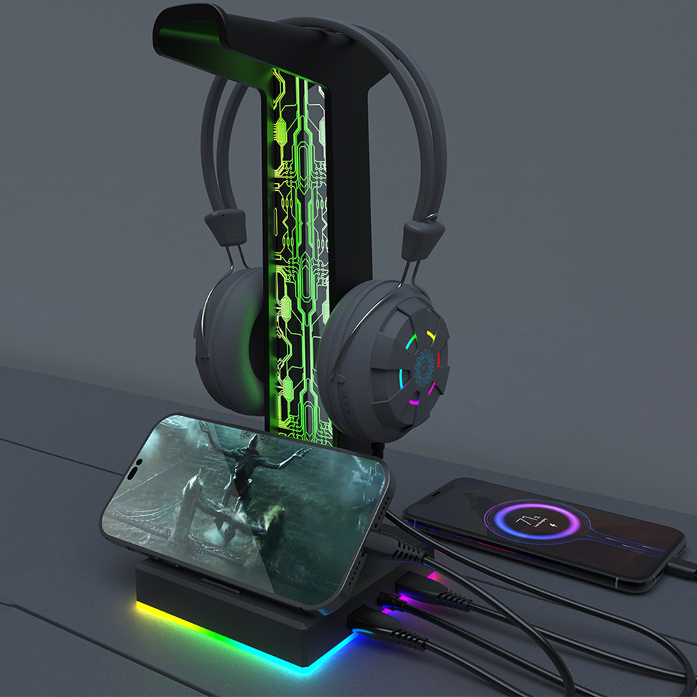 RGB Gaming Headphone Stand Dua - огляд і ціна Gaming Set Accessories
