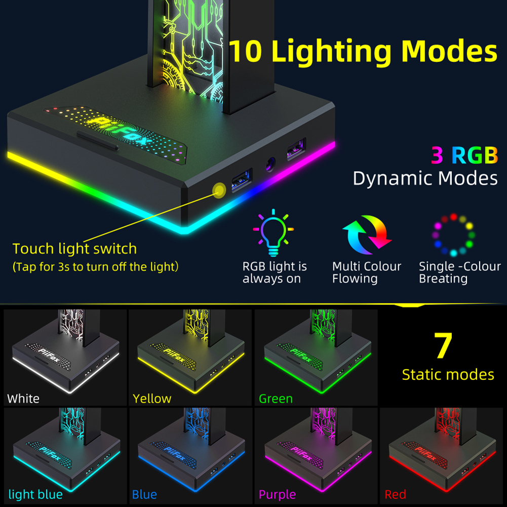 RGB Gaming Headphone Stand Dua - огляд і ціна Gaming Set Accessories