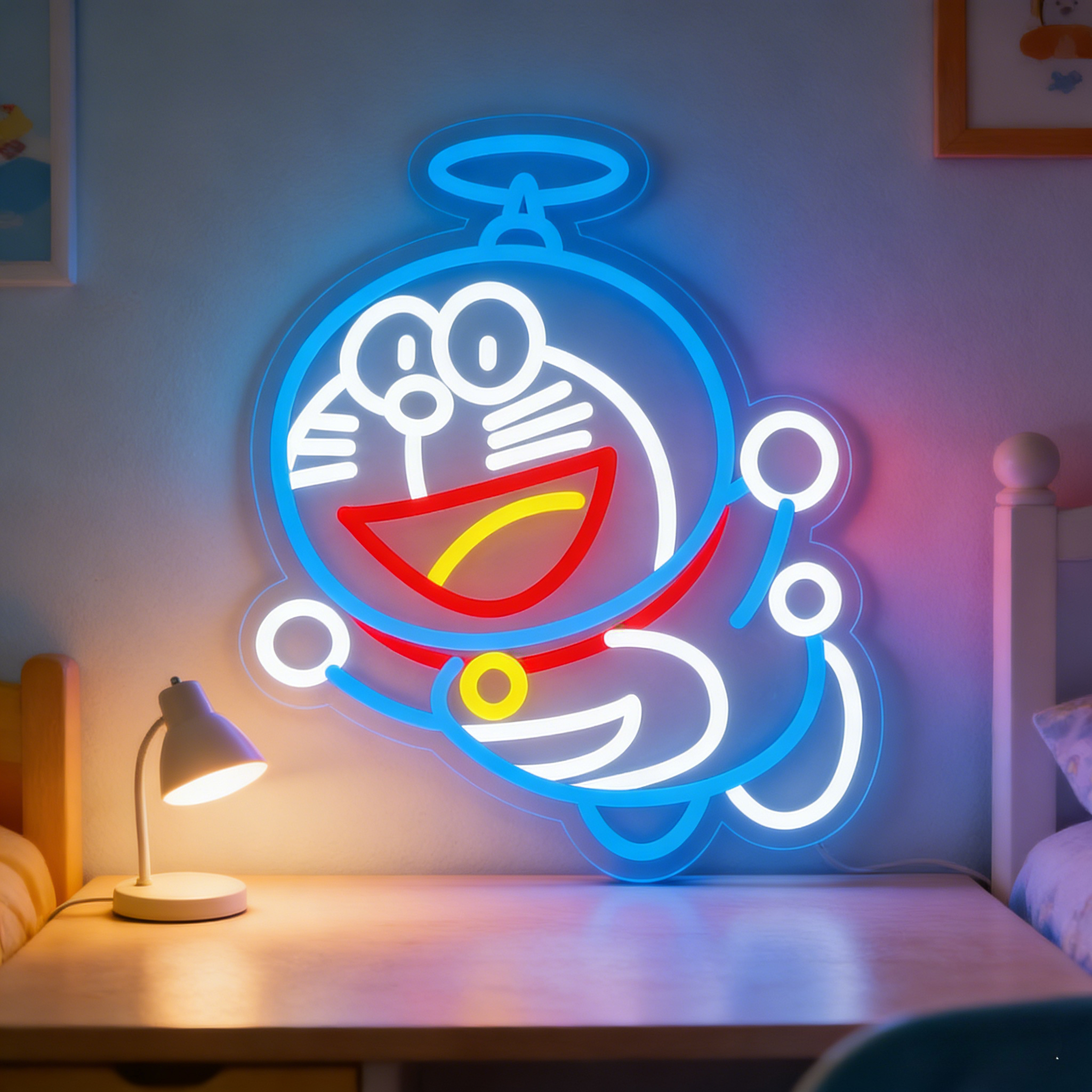 Doraemon Neon Sign LED USB Dim - огляд і ціна Gaming Accessories Bedroom