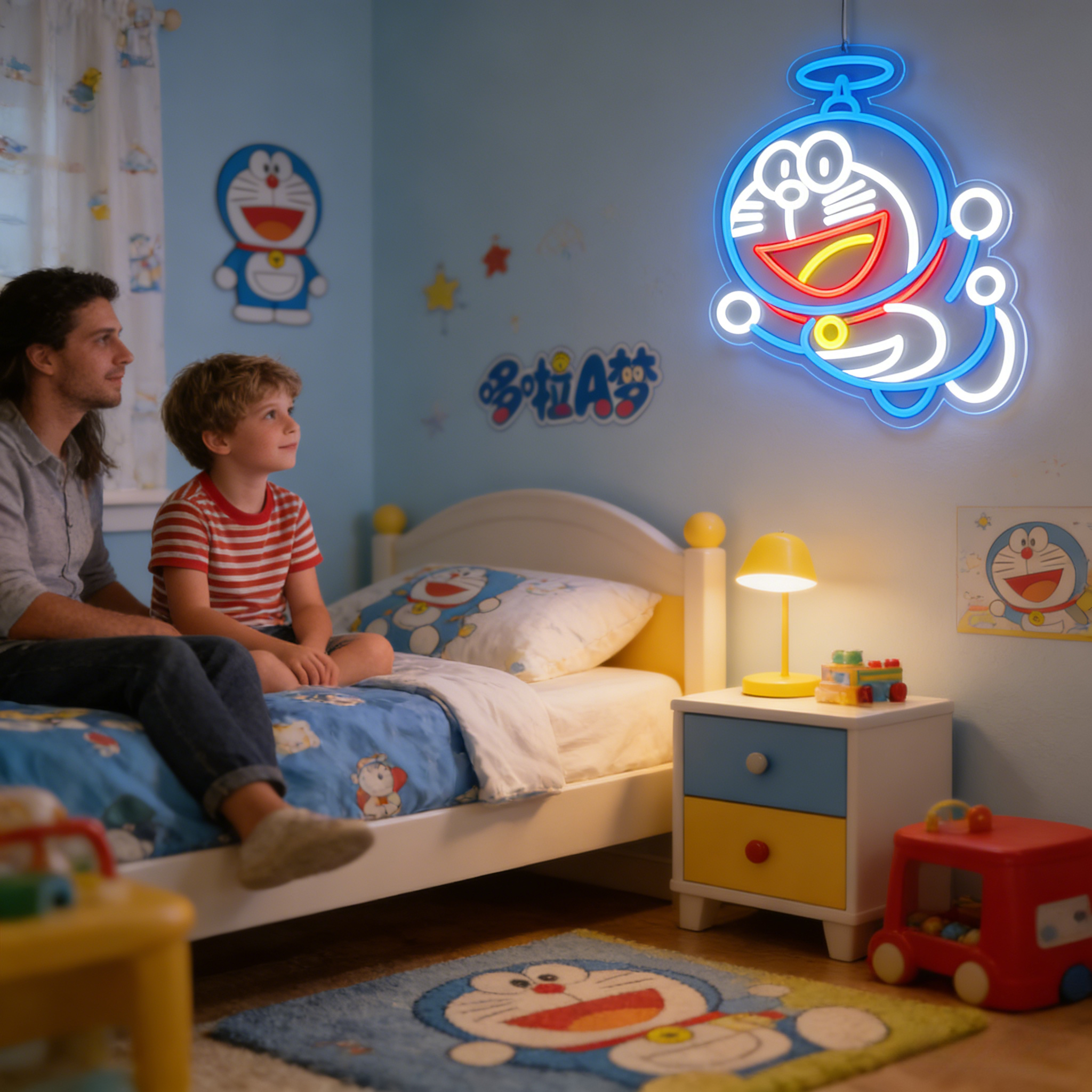 Doraemon Neon Sign LED USB Dim - огляд і ціна Gaming Accessories Bedroom